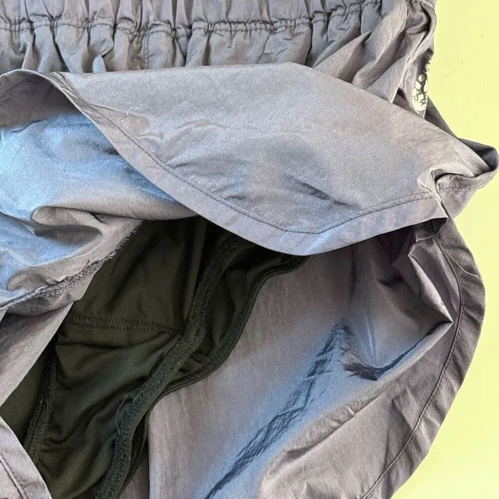 Free People Movement The Way Home High Waisted Metallic Purple Shorts - Women’s - Picture 7 of 9